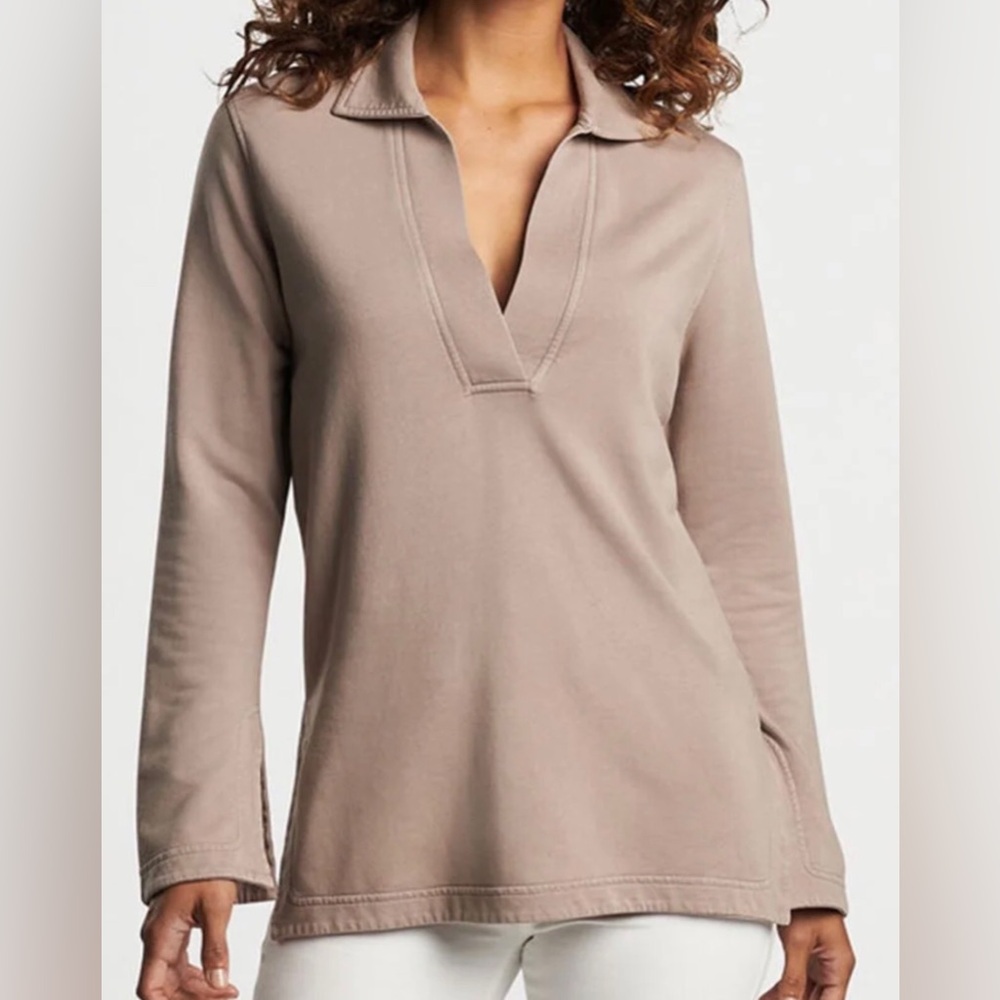 Peter Millar Carla Deep V Lava Tunic size L